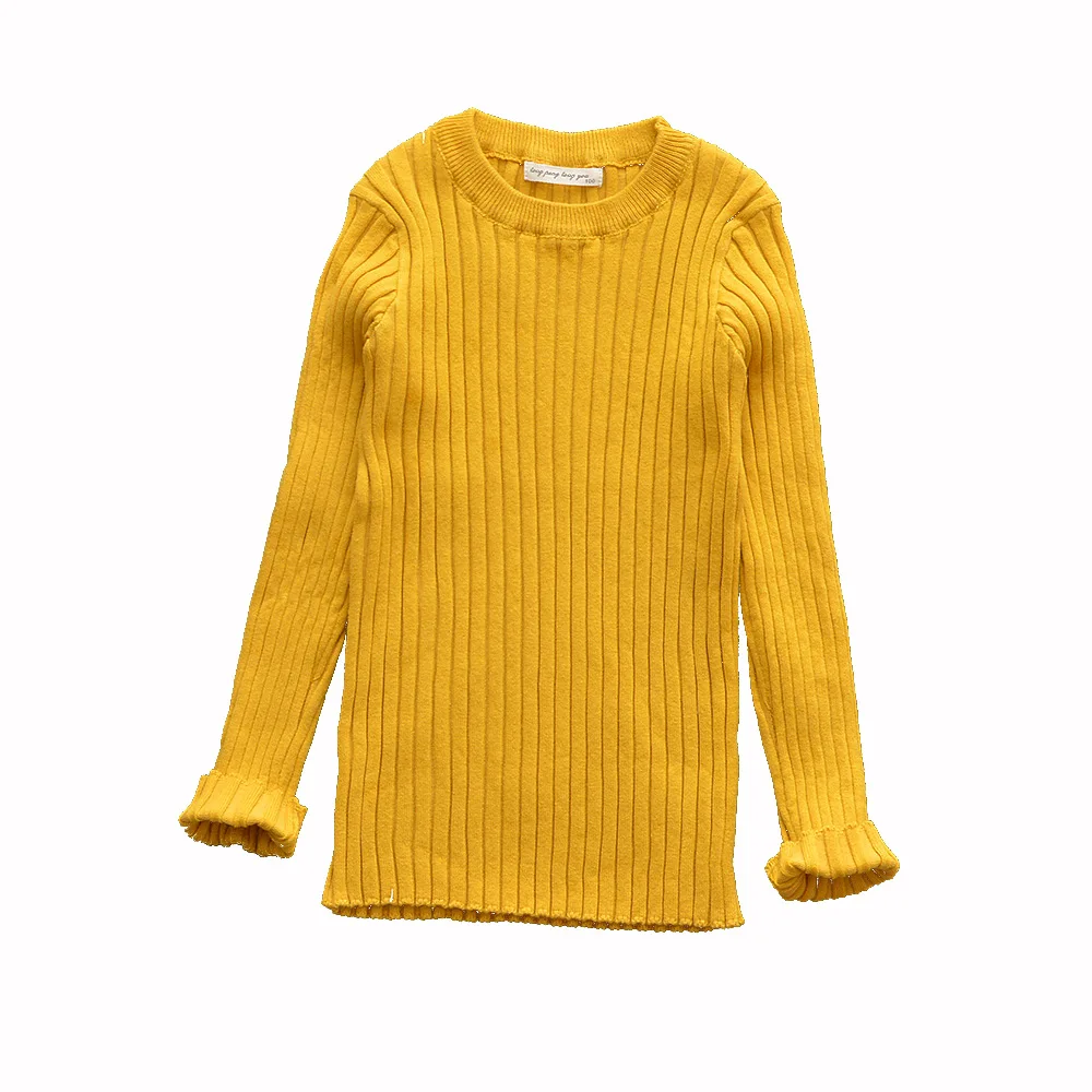 Новые свитера для девочек, свитер в рубчик для мальчиков, детские свитера, зимний свитер для 1-6 лет