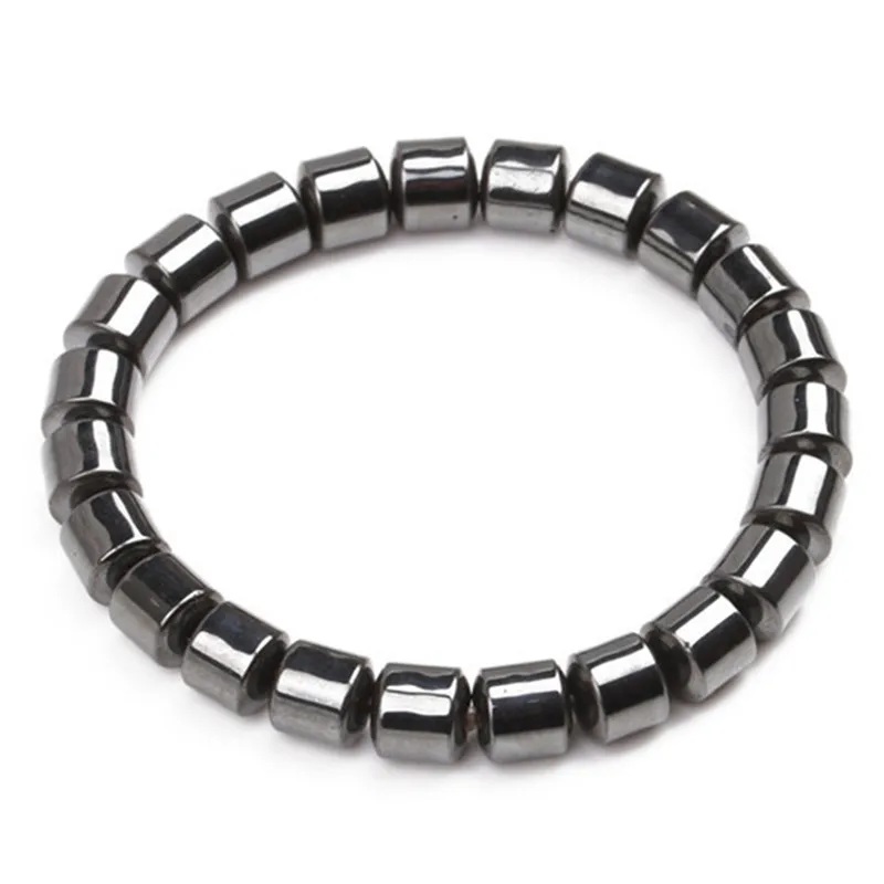 Черный BoneBeads магнитотерапия браслет здоровье модные ювелирные изделия Био Элементы энергии Германий браслеты