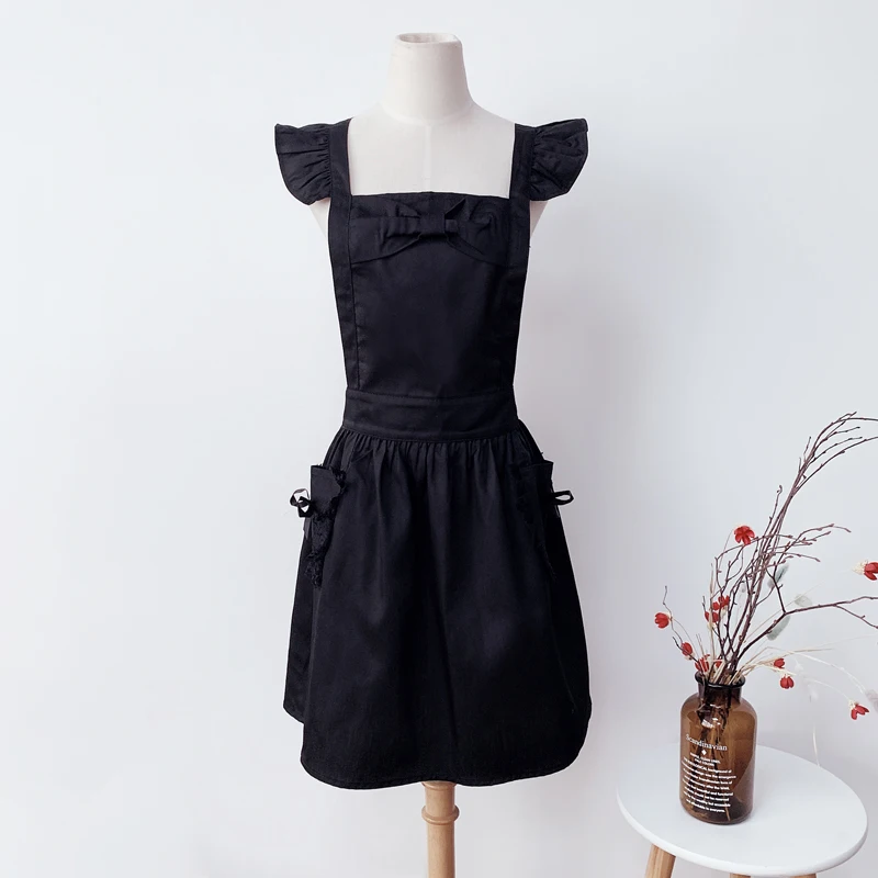 Apron Korean kitchen Korean cute princess fashion manicurist flower shop custom work clothes ladies maid