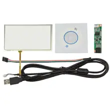 6,2 дюймов 4 провода резистивная сенсорная панель 155 мм x 88 мм с USB контроллер комплект приглашений