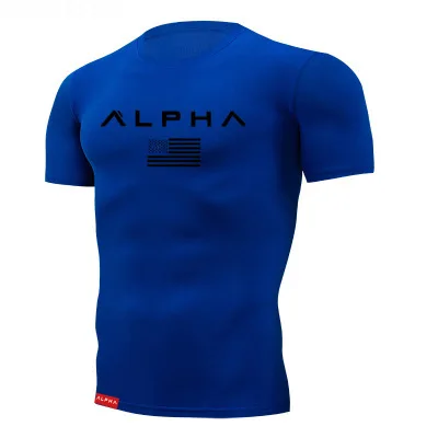 Крутые мужские футболки, модная футболка ALPHA Industries, хлопковая футболка с коротким рукавом, летняя стильная удобная футболка, размер M-4XL