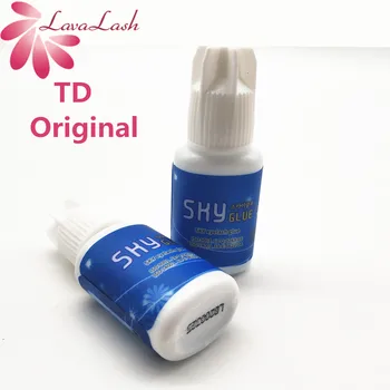 

Original Sky glue TD type eyelash extensions glue 2 bottles clear transparent glue 1-2s dry time 5ml Fake eyelashes makeup tools