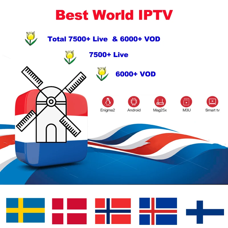 Французский IP ТВ s905x3 Android 9,0 Смарт ТВ контейнер под элемент питания 2G 16G 4G 32G+ 7500+ NEO ТВ арабский Beigium Марокко оплатить ТВ& VOD Smart tv Set Top tv BOX