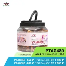 Лакомство Green Qzin для Собак Улыбка Small (жевательные косточки) туба 750гр Лакомство Green Qzin для Собак Улыбка Small (жевательные косточки) туба 750гр