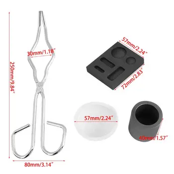 

Graphite Crucible Set Ingot Mold Gold Silver Torch Melting Kit Tool Mould Set