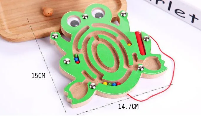 Wooden Educational Handheld Maze Toys Children and Infants Puzzle Toys Maze Game Toy