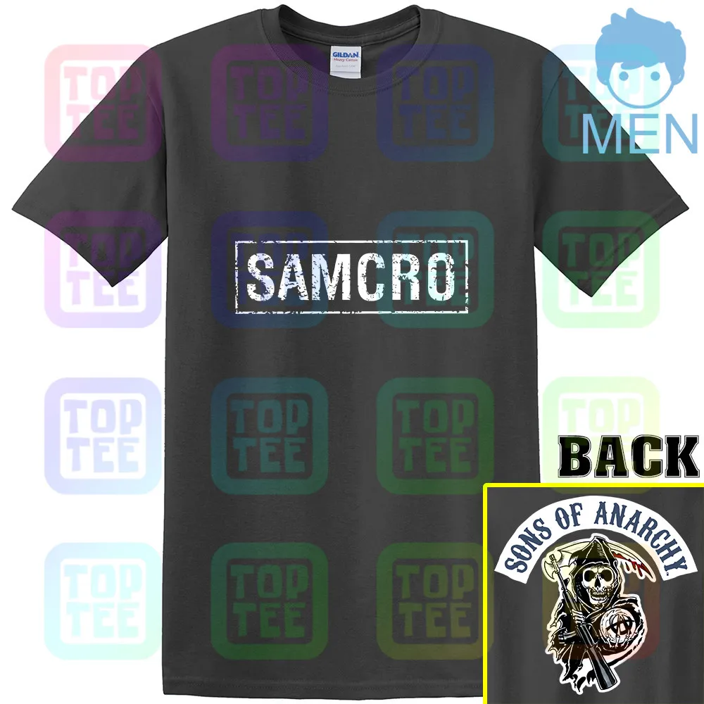 MEN-DARK GRAY Футболка «Sons Of Anarchy Samcro», серая, для взрослых, летняя, повседневная, размер: S-3Xl - Цвет: MEN-DARK GRAY