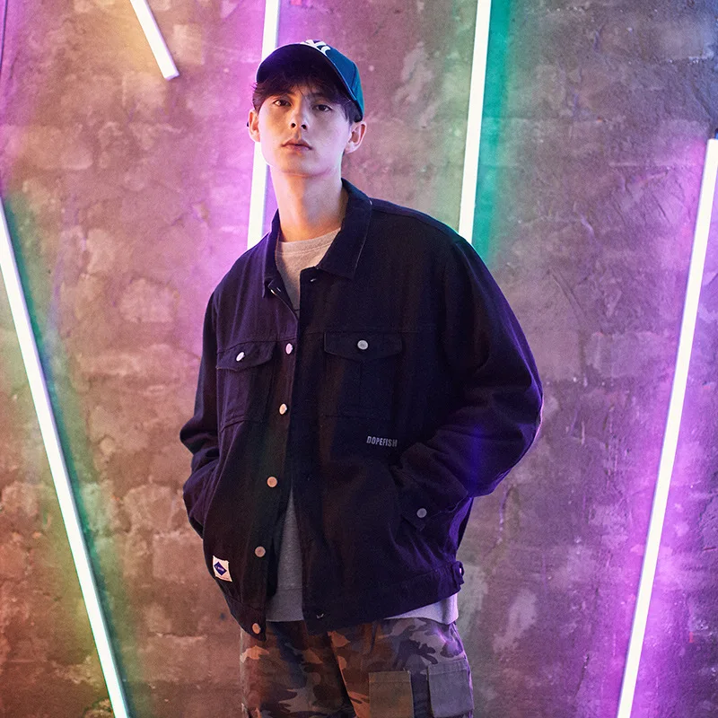 

Mobai 2018 Japanese-style Origional Coat Men's Street Retro Trend Base-Workwear Cowboy Loose-Fit Jacket