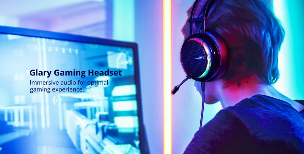 Tronsmart Glary Gaming Headset ps4 headset Virtual 7.1,USB Interface Gaming Headphones for ps4,nintendo switch,Computer,Laptop (6)