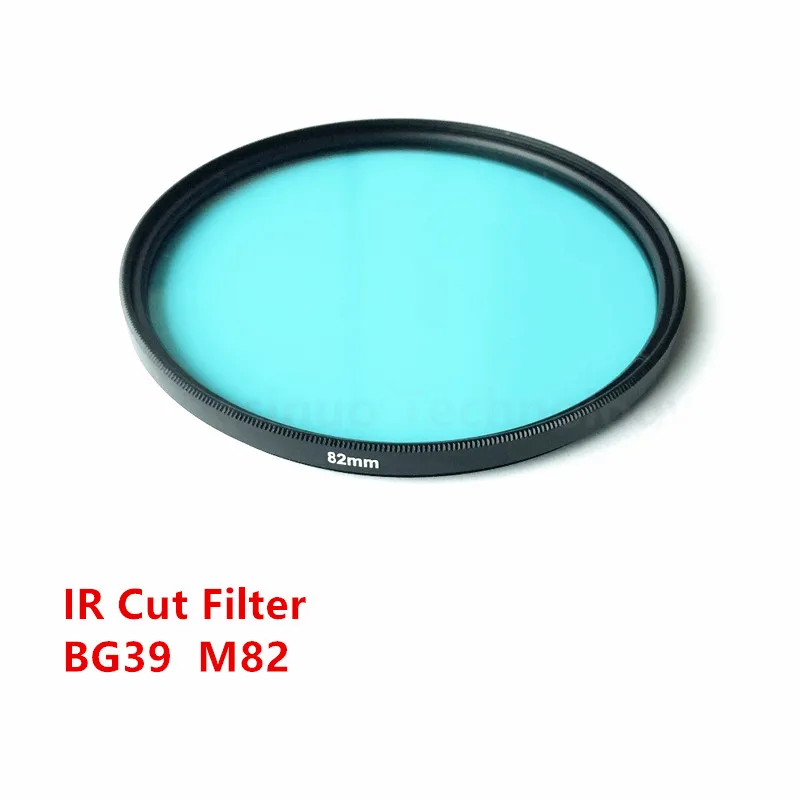 82 мм ИК-фильтр BG39 синее Оптическое стекло используется для коррекции цвета камеры, чтобы устранить красный светильник