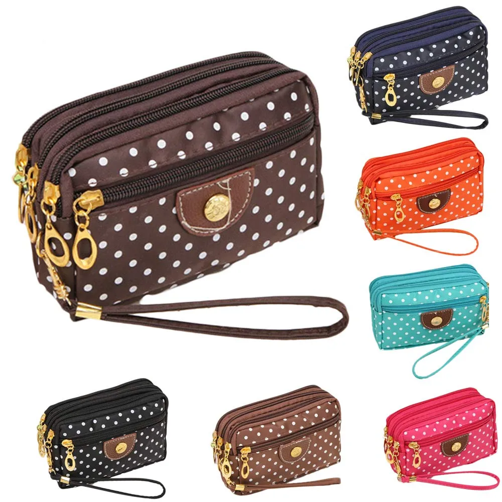 Fashion Women Canvas bag Clutch Bag Messenger Wave Zipper Bag Large Capacity Coin Phone Clutch bolsas#35