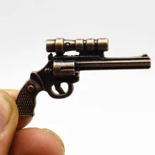 Супер мини металлический игрушечный пистолет сплав литье под давлением игрушечное оружие игрушка для кулона аксессуар для улицы забавная игрушка пистолет для косплея игрушки хантик