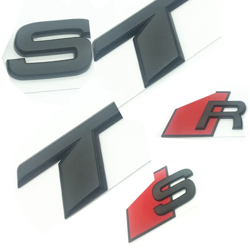 OEM ABS табличка для Audi T R S TT TTS TTRS матовая черная эмблема 3D логотип багажника компактный значок