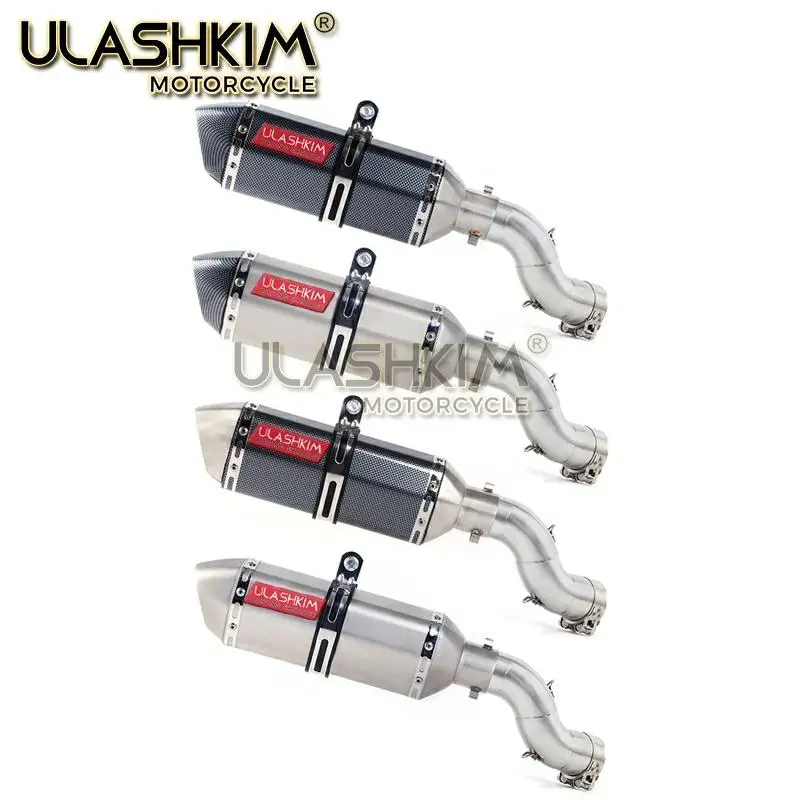 Мотоцикл Полная выхлопная система Escape средняя труба глушитель без шнуровки для