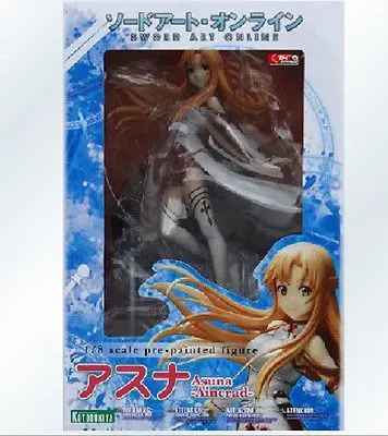 Японское аниме KOTOBUKIYA ASUNA Aincrad 21 см 1/8 окрашенная фигурка из ПВХ меч искусство