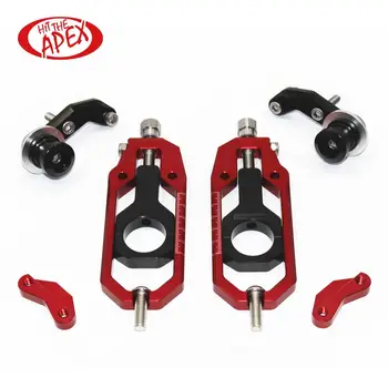 

Aluminum CNC Motorcycle Chain Tensioners kit for Yamaha YZF-R1 2004 2005 Catena Axle Spindle Parts Adjuster With Swingarm Spool