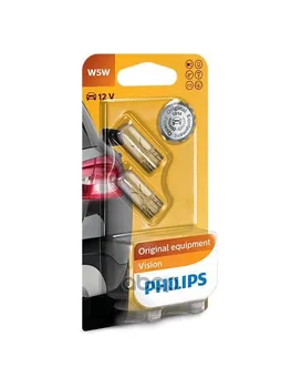 

Lamp Philips w5w 12 V 5 W W2.1x9.5d T10 (blister-2 pcs) Philips Art 12961b2