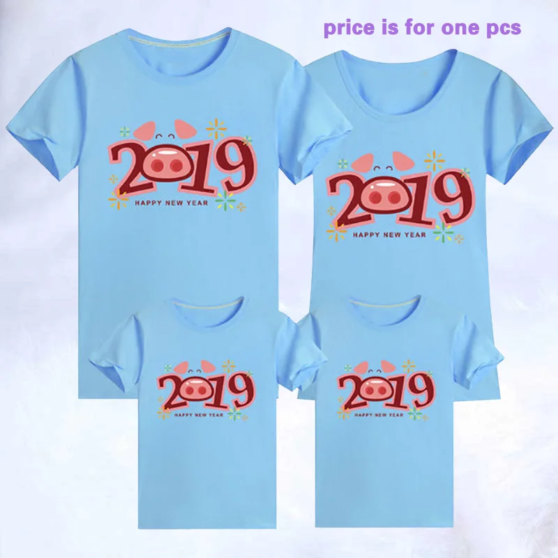 light blue 1 предмет; одежда для мамы, папы и сына; летняя футболка с рисунками животных и ; одинаковая семейная одежда для мамы и дочки - Цвет: light blue