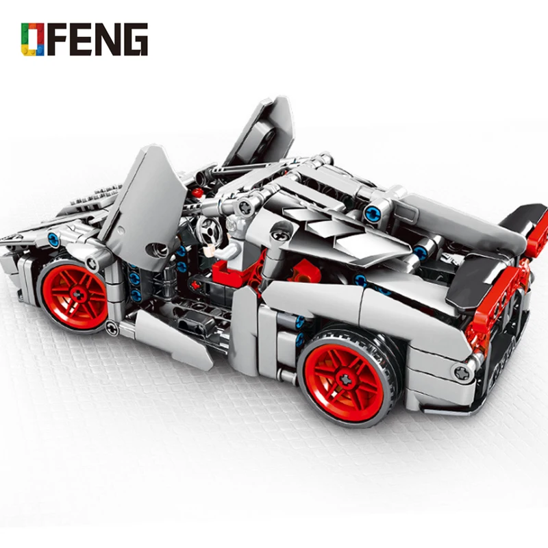 Город супер гонщиков совместимы суперкар Lamborghini Veneno модель автомобиля строительные блоки кирпичи детские игрушки наборы подарки