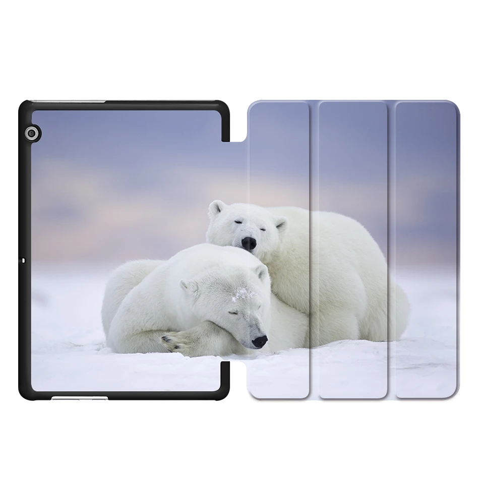 MTT чехол для huawei Honor Play Pad 2 9,6 ''MediaPad T3 10 AGS-L09 AGS-L03 чехол-подставка из искусственной кожи чехол для планшета с милым животным - Цвет: HW06