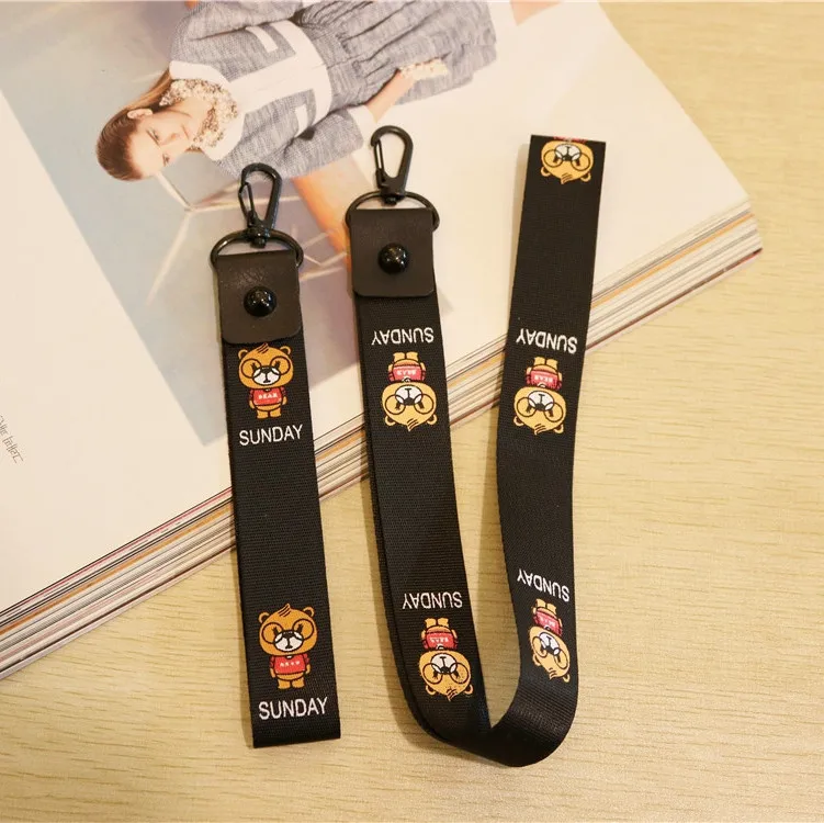 Sunday Wear Glasses Bear Webbing New Style Cartoon Animation Phone Case Keychain Handmade DIY Accessory Material