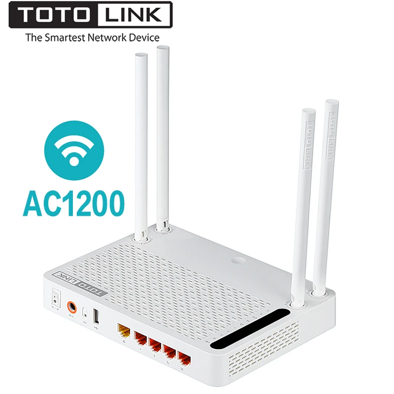 

TOTOLINK A3002RU AC1200 Wireless Router Smart Dual Band 2.4GHz/5.0GHz Gigabit Wifi Router Wireless Repeater,Russian firmware