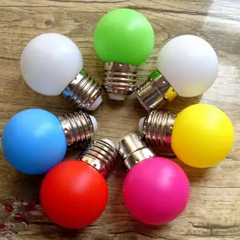 

E27 Led Bar Light Colorful Globe Light Bulb 3w White Red Blue Green Yellow Orange Pink Lamp Light Garden Decor