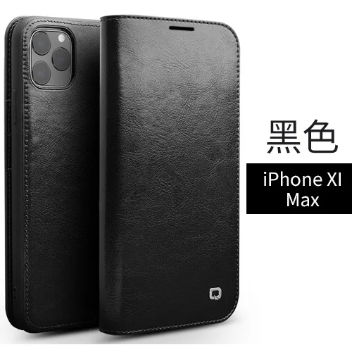 Чехол для iPhone 6 6S 7 8 Plus 11 Pro Max, деловой чехол из натуральной кожи, кошелек, слот для карт, чехол для iPhone 11 Pro MAX X XR XS Max