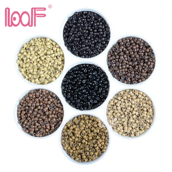 

60 bottles 30000pcs 3.0mm*2.5mm micro loop nano ring COPPER+SILICONE high quality Beads nano hair extension tools