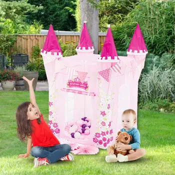 

Tent Play House Princess Castle Crawling Tunnel Secret Garden Indoor Outdoor Pretend Play Tent For Baby Infant Children