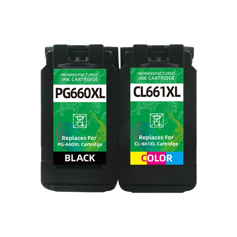 Hicor Remanufaturado Cartucho de Tinta para Canon Pg660 Cl661 Pg660xl Cl-661xl 660 661 Combinação Jato Tinta Compatível Impressora para Ts5360 - Imagem 4