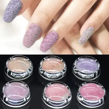 

Nail Powder 6 Colors Frosted Shining Nail Glitter Powder Pigment Palette Manicure Decoration Powder Nail Art Decorations for Nai