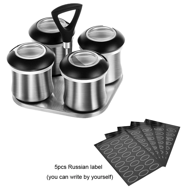 4pcs English label