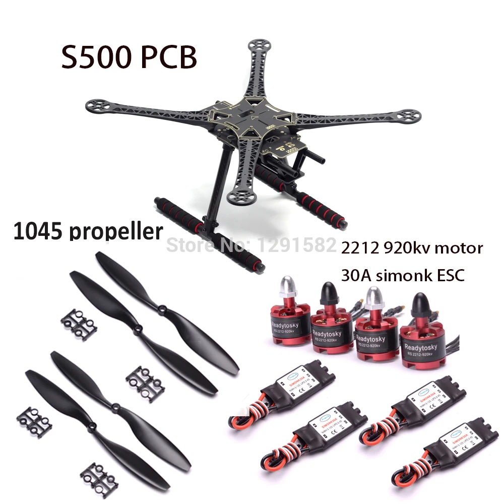 Détail du PCB de distribution de puissance du kit cadre drone S500, compatible F450.