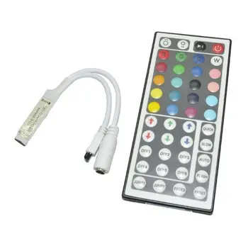 

44 Keys LED IR RGB Controler For RGB SMD 3528 5050 LED Strip LED Lights Controller IR Remote Dimmer Input DC12V 6A