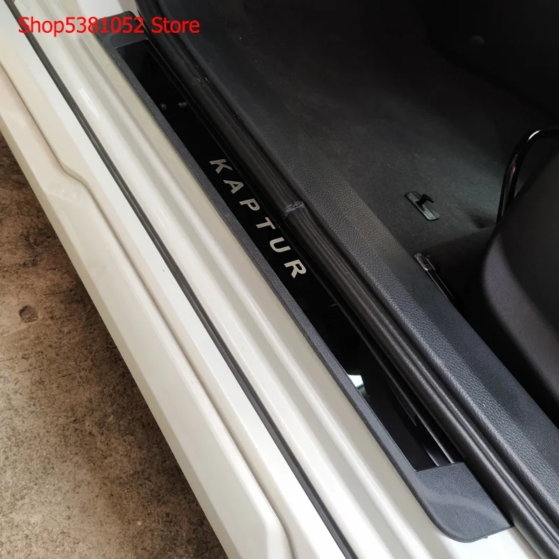 

Stainless Scuff Plate Door Sill For Renault Kaptur Captur 2014 2015 2016 2017 Guard Pedal Protector Cover Trim Car Styling