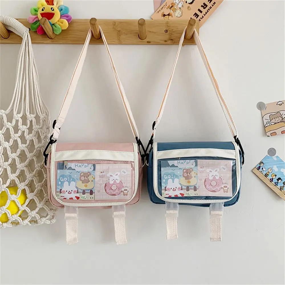 Japanese ins lovely canvas bag female messenger bag 2022 new fashion