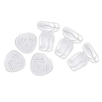 

ASDS-Heel Cushion Inserts and Metatarsal Pads for Women, Heel Grips and Ball of Foot Cushions,Silicone Shoe Pads Insoles for Hig