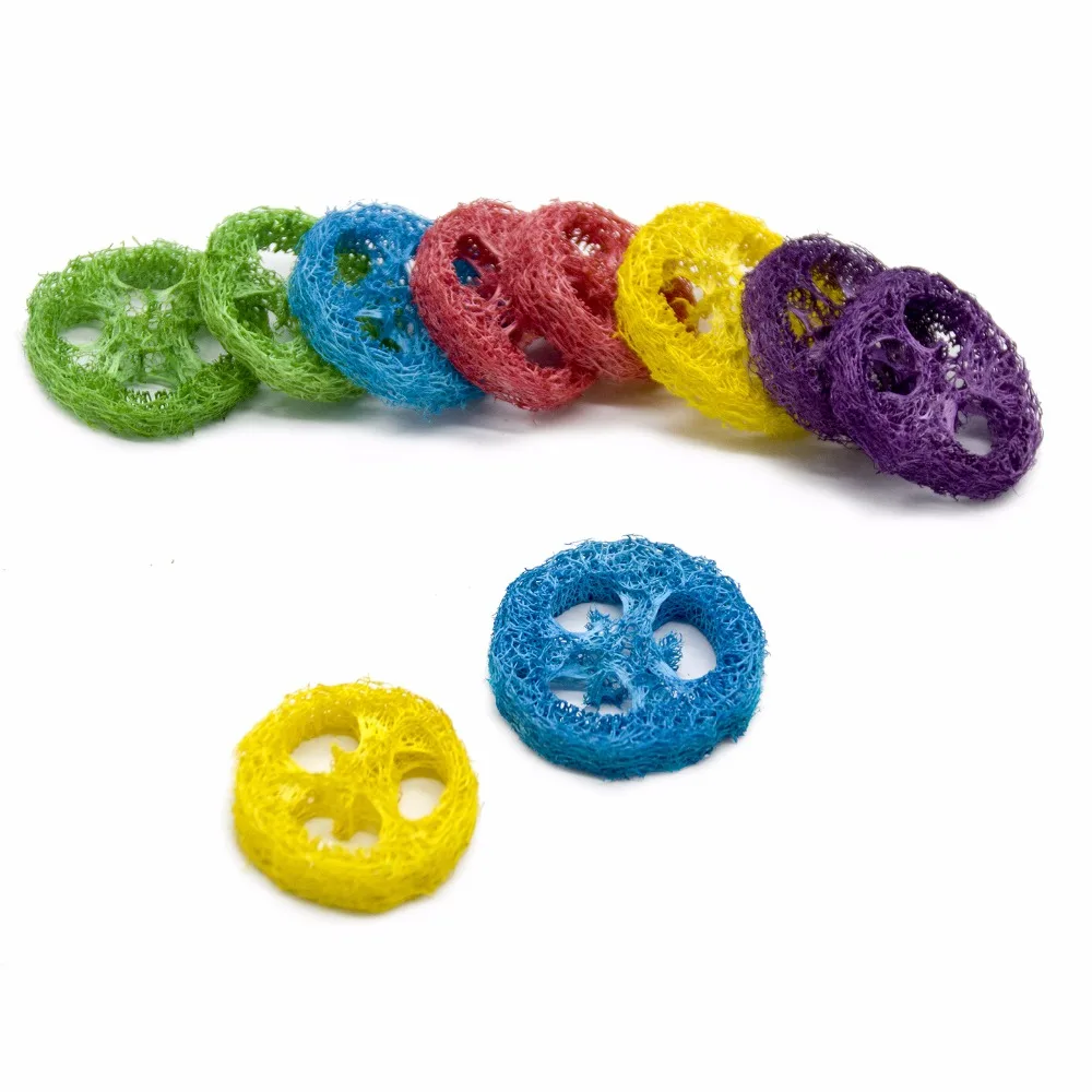 Игрушечные попугаи для птиц аксессуары Loofah украшение для клетки Cockatiel Perch Budgie Parakeet африканский серый vogel speelgoed