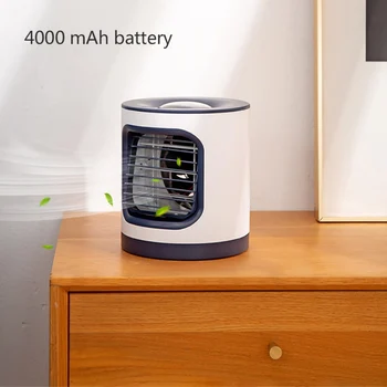 

Household Projection Lamp Rotating Air Purifier Fan Usb Charging Negative Ion Air Conditioning Fan Multi-Function Table Lamp Fan