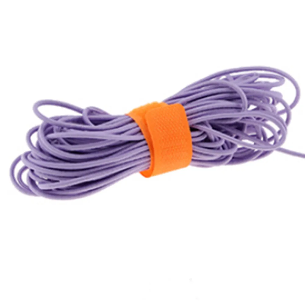 Light purple 1 рулон 10 метров цветная Высококачественная круглая эластичная повязка круглая эластичная канатная Резиновая лента эластичная линия DIY Швейные аксессуары - Цвет: Light purple