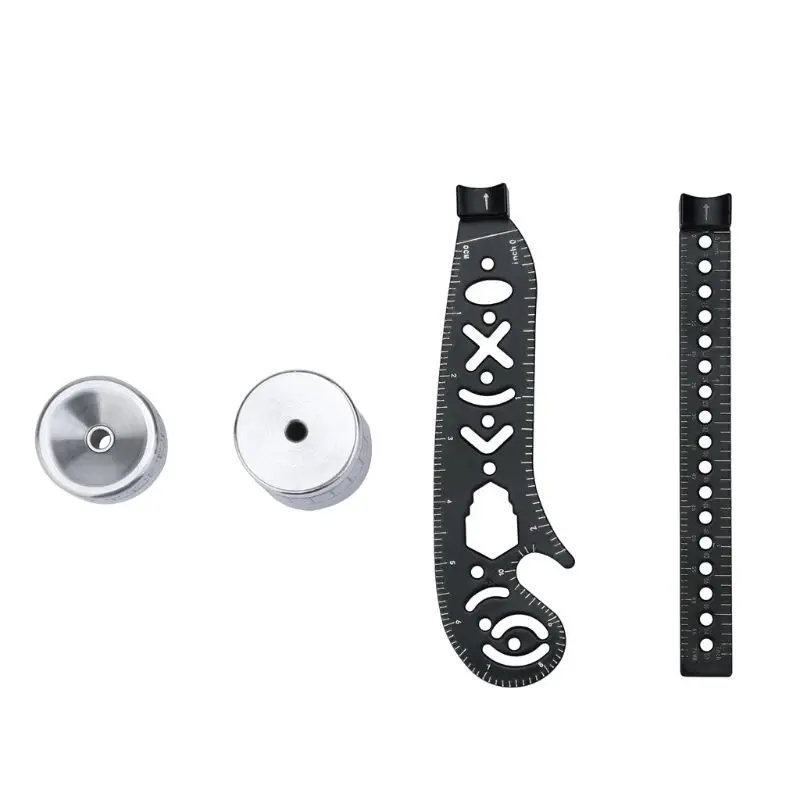 

Multi Function Drawing Ruler Magnetic EDC Tool Mini Wrench Bottle Opener Compass Protractor Drawing Template K4UC