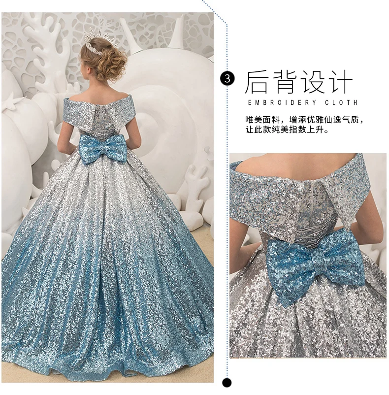 Детское платье нарядное платье высокого качества для девочек, на заказ, для подиумов, для игры в фортепиано платье принцессы для девочек платье в западном стиле