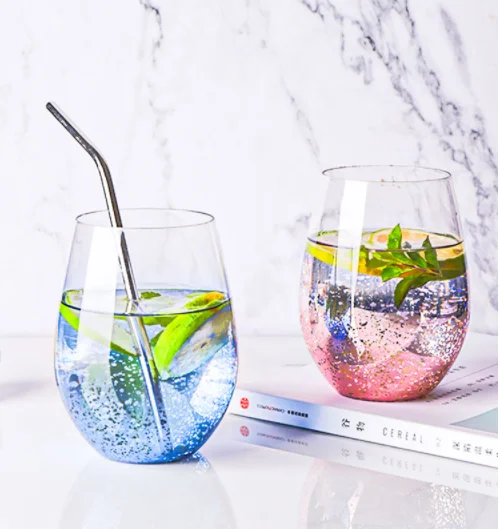 

Creative Starry Sky Egg Shape Glass Breakfast Cup Coffee Tea Milk Juice Water Mug Red Wine Whiskey Cup Lovers Gifts Friends Cup