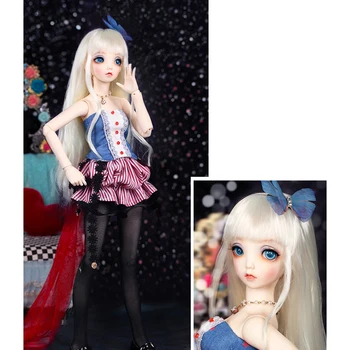 

New 40cm 1/4 Mio BJD Dolls Female Ball Joints Naked Baby Doll Full Costume Set With Makeup And Eyes