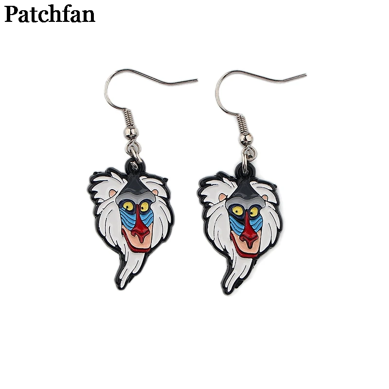 Patchfan мультфильм Король Лев Модная классика дизайнерские гвоздики серьги вечерние сувениры Ювелирные подарки девушки подарки на день рождения A2260