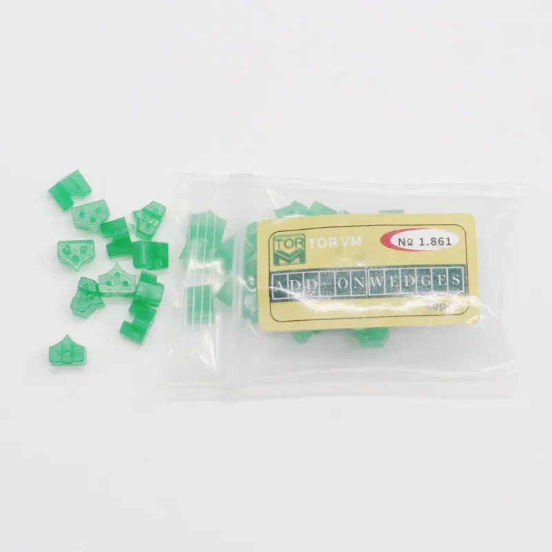40pcs Silicone Wedge Стоматологическая лаборатория матрица секционные Контурные металлические матрицы No.1.398/плоскогубцы/клинья - Цвет: 40pcs Silicone Wedge