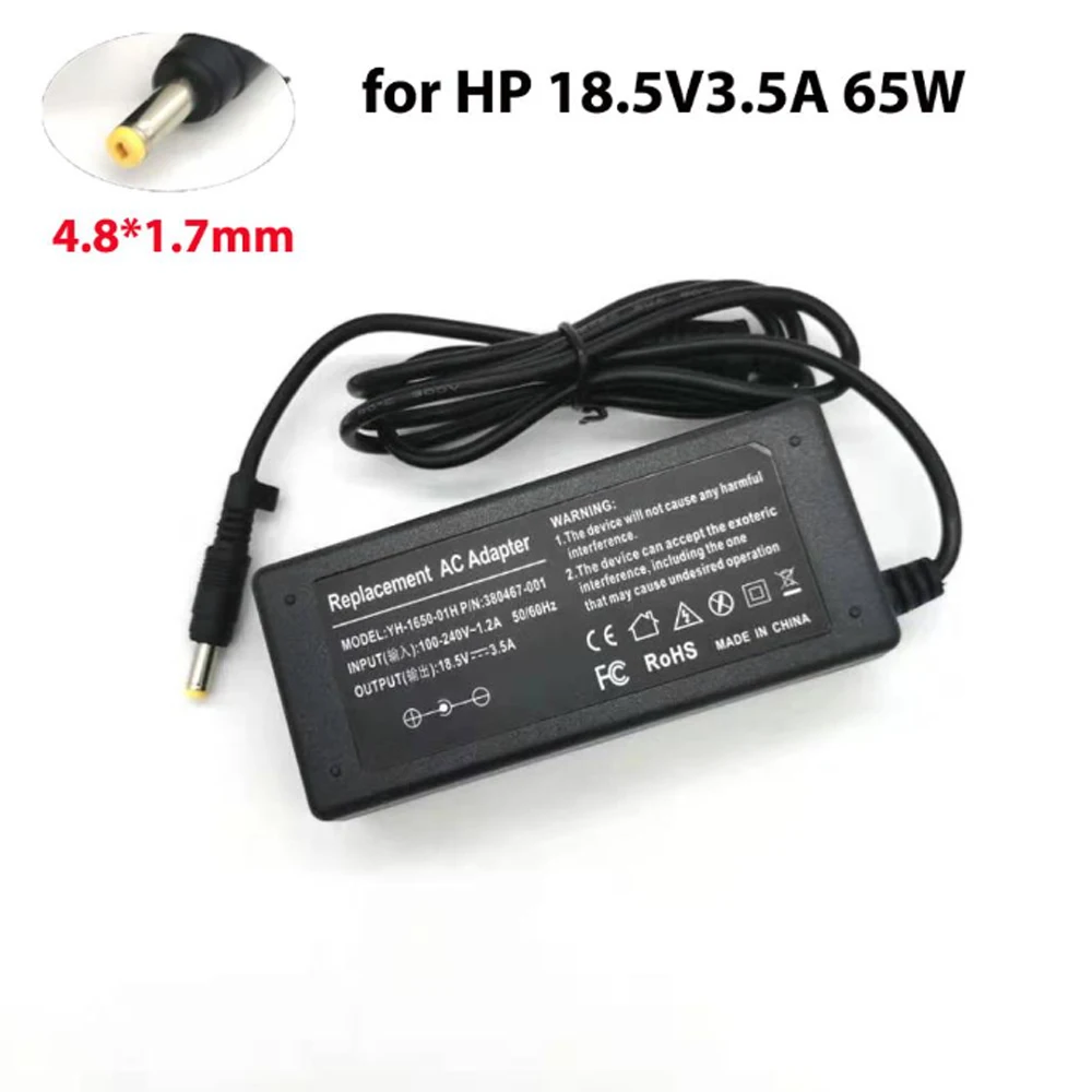 Адаптер для ноутбука 18 5 V 3.5A 4 8x1 7mm AC зарядное устройство hp compaq 500 510 520 530 540 550 620 625 CQ515