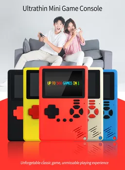 

new mini ultra-thin portable games Console childhood classic handheld game console 500 in 1 games