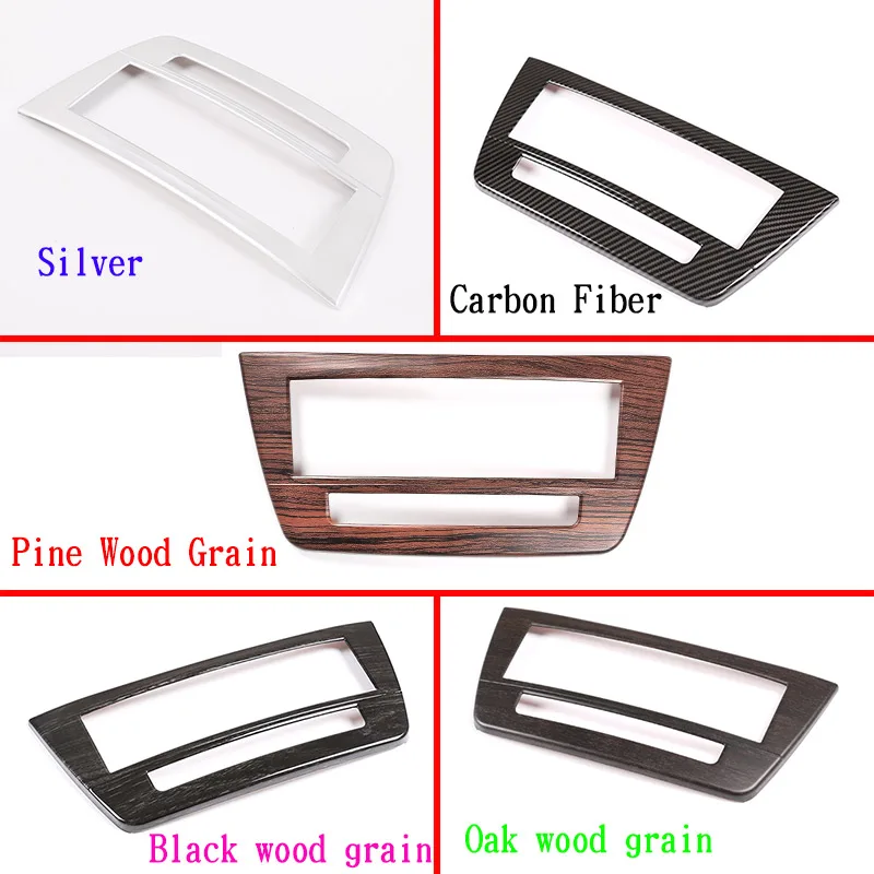 CHICIRIS Cornice Portabicchieri In Fibra Di Carbonio Per Mercedes Classe C W204 2007-2014 - Argento, Antigraffio